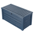 150 Gallon Resin Deck Storage Box Patio Storage Bench Outdoor System