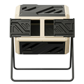 160 L Dual Chamber Compost Tumbler Bin Rotating Barrel Frame System