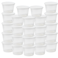 24 Pack Reusable Plastic Food Storage Containers with Snap-on Lids