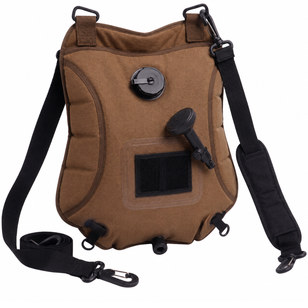 5 Gallon Solar Camping Shower Bag With Hose And Shower Head