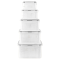 5-Pack Produce Saver Containers with Colander for Fridge Storage