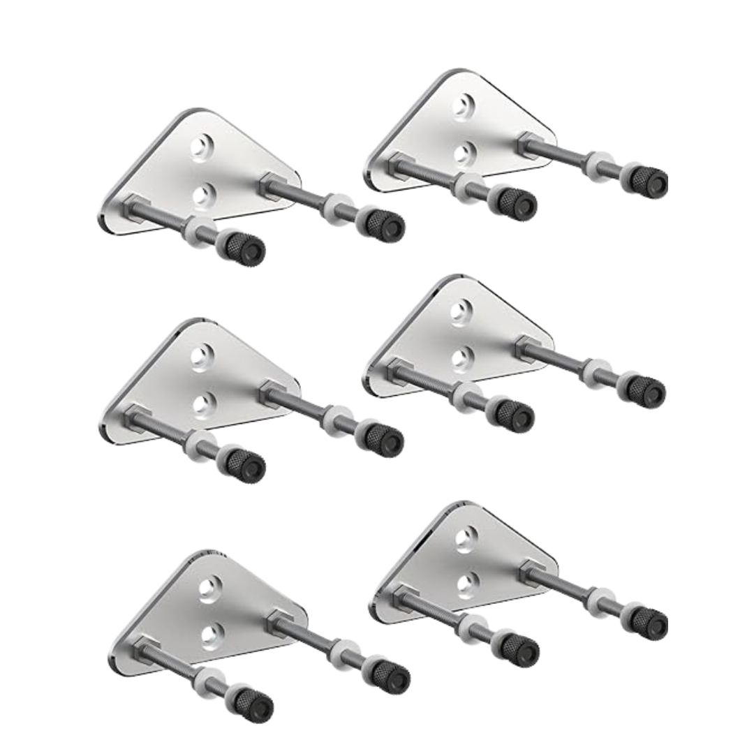 6 Pack Aluminum Skateboard Wall Mount Hangers for Deck Display