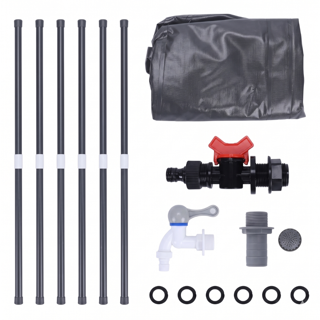 65 Gallon Collapsible Rain Barrel for Garden Water Collection