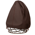 75 x 45 Inches Outdoor Egg Chair Cover with PVC Coated Fabric
