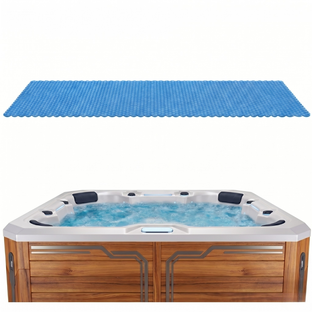 7x7 ft Hot Tub Solar Cover 16 Mil Bubble Heat Retention Blanket