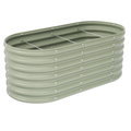 96x48x24 in ft Galvanized Raised Garden Bed 478 Gallon Oval Planter