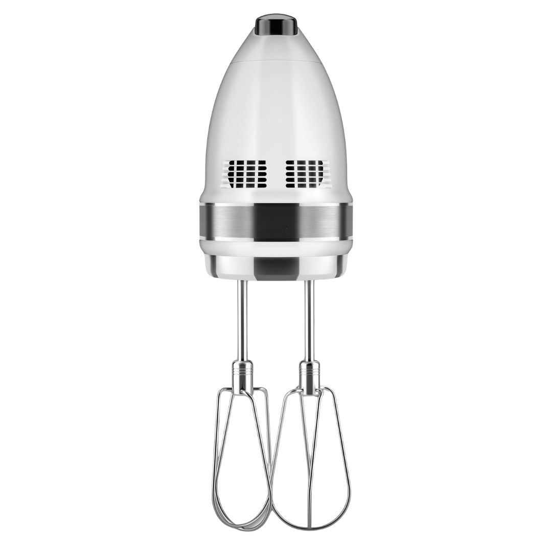 9-Speed Hand Mixer with Turbo Beaters, Dough Hooks, Blending Rod, Whisk