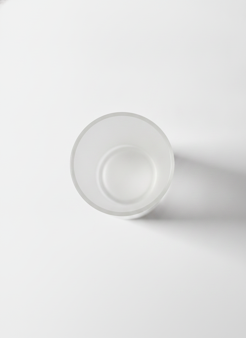 Vases Frosted Glass Flower Base