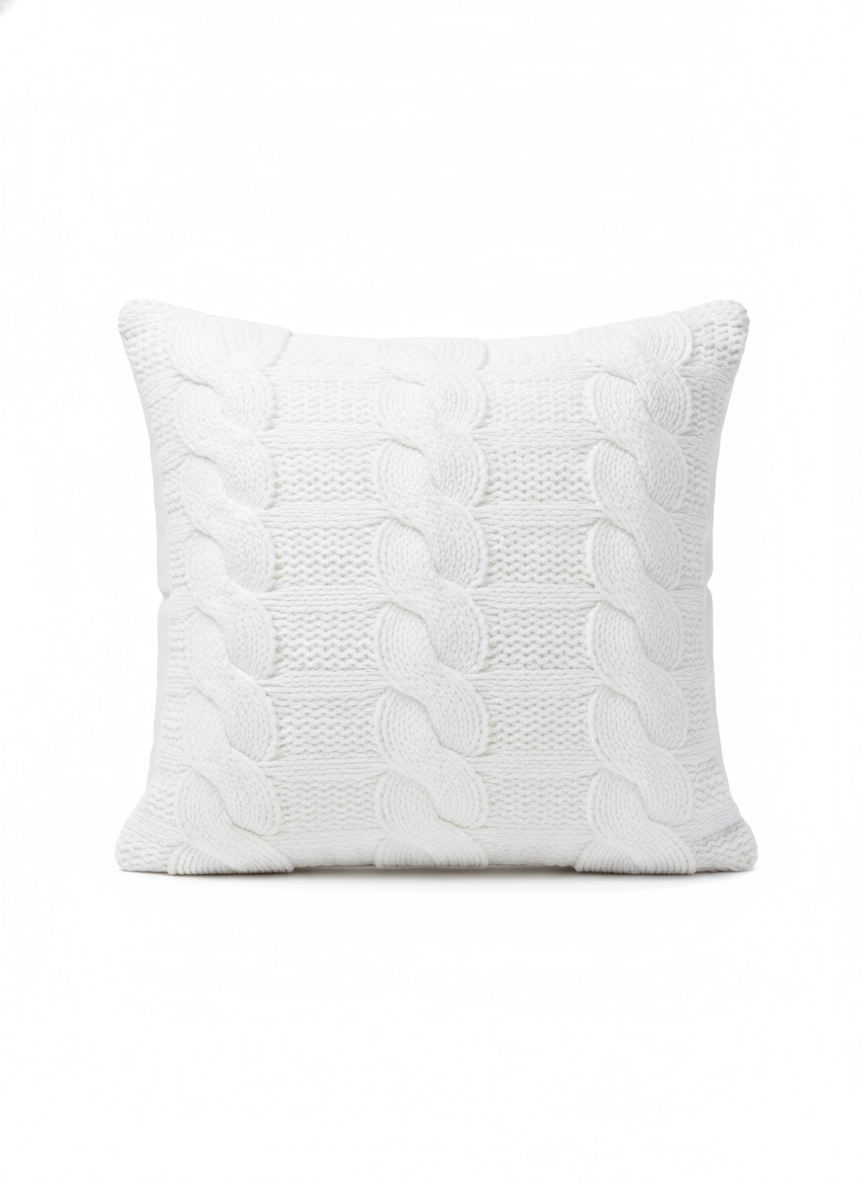 Pillows Textured Knit Throw Pillow