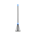 Adjustable Metal Leaf Rake with Expandable Head for Yard and Camping