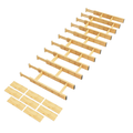 Bamboo Drawer Dividers with Inserts & Labels, Adjustable Organizers