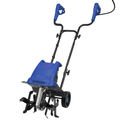 Corded Electric Garden Rototiller Soil Cultivation Steel Blade Tool
