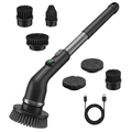 Cordless Electric Spin Scrubber with 7 Heads and Extendable Handle