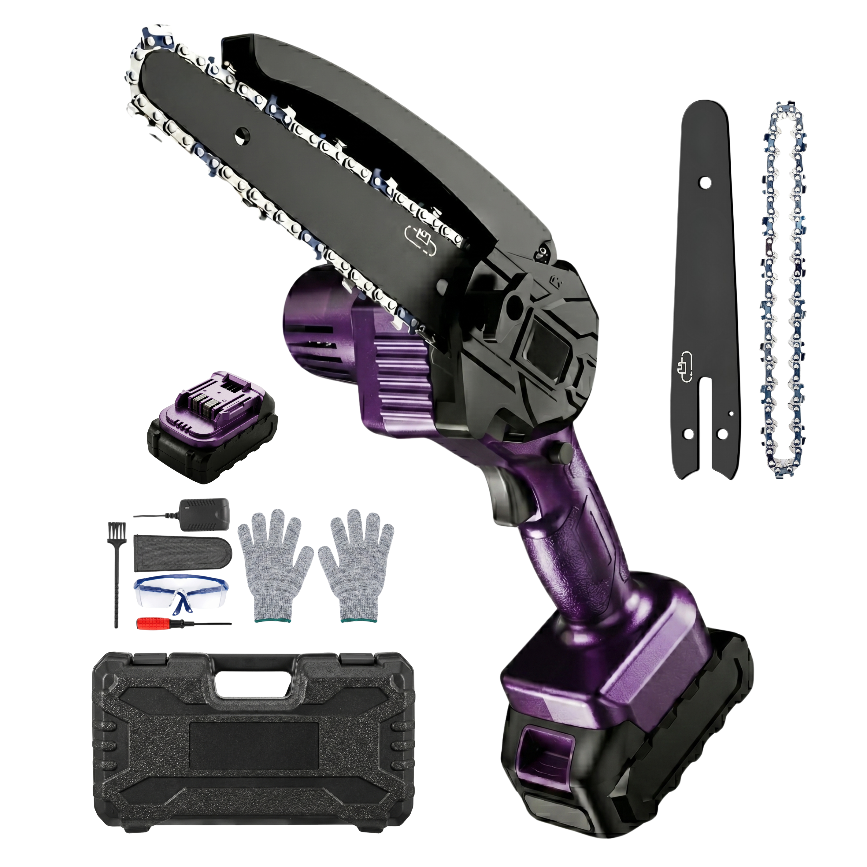 Cordless Mini Chainsaw Battery Powered Automatic Oil Feed System