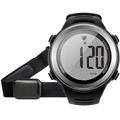Digital Pulse Monitor Watch with Chest Strap and 5ATM Rating