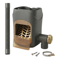 Downspout Rain Barrel Diverter with Filter and PVC Hose System