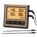 Dual Probe Digital BBQ Meat Thermometer with LCD Timer Display