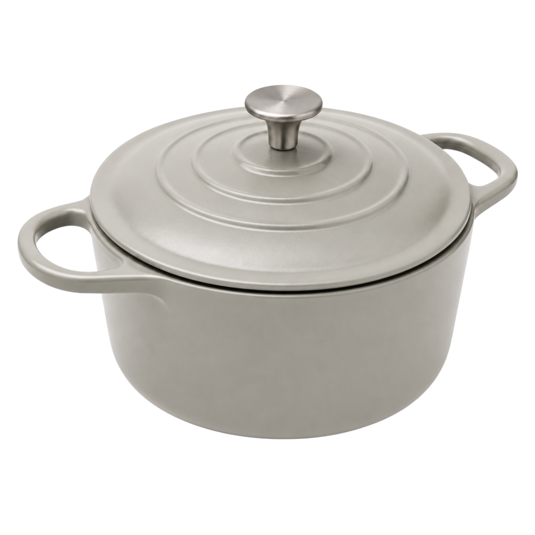 Enameled Cast Iron Dutch Oven 7-Quart Round Cooking Pot with Lid