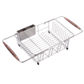 Expandable Stainless Steel Dish Drying Rack for Kitchen Sink