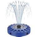 Floating Pool Fountain with LED Lights Rechargeable Water Pump