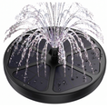 Floating Solar Bird Bath Fountain Pump with 8 Spray Patterns