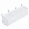 Horizontal Bath Toy Holder with 3 Compartments and Quick Dry Mesh