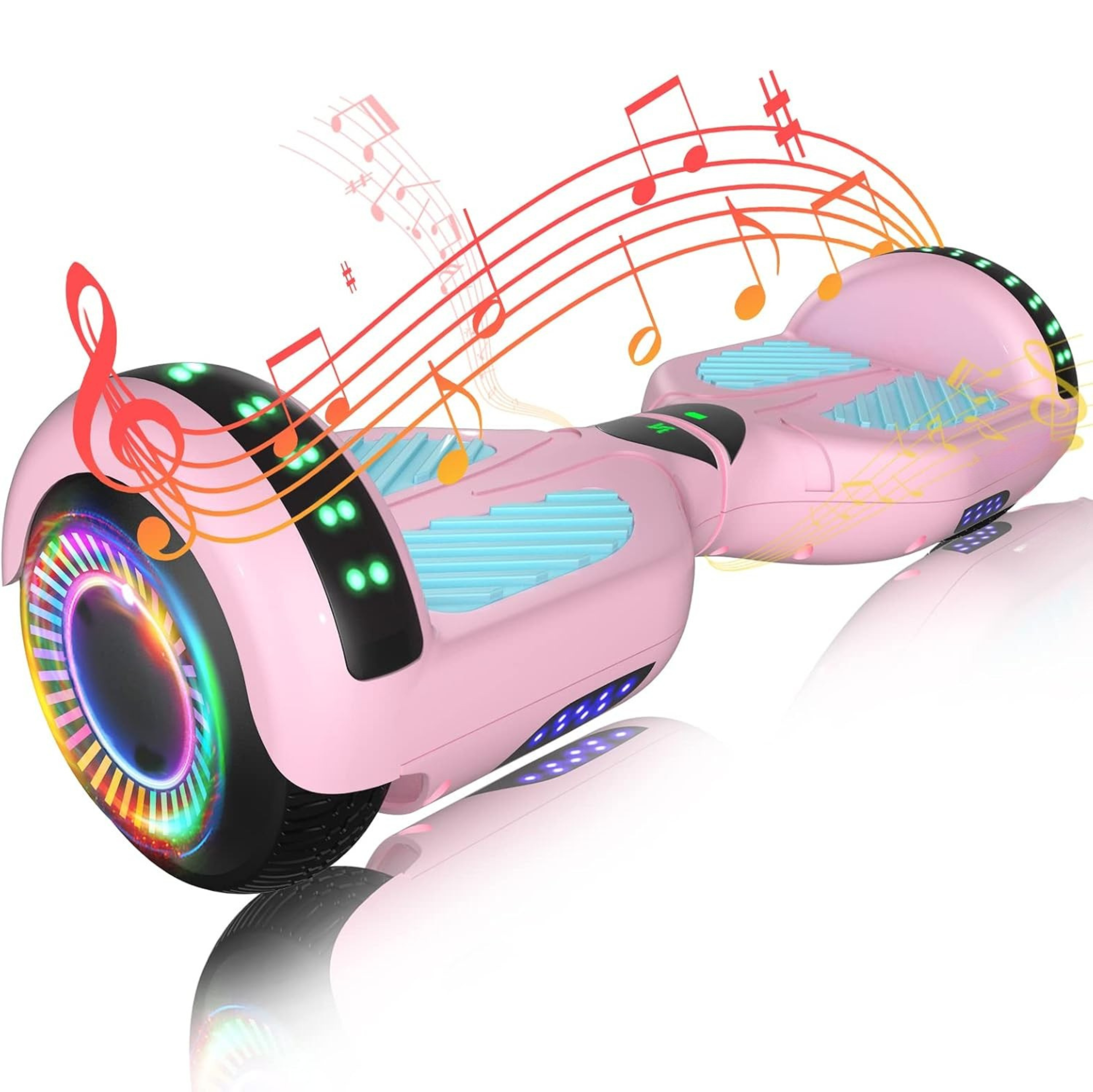 Hoverboard with Dual 250W Motors, Bluetooth, App Control, LED Lights