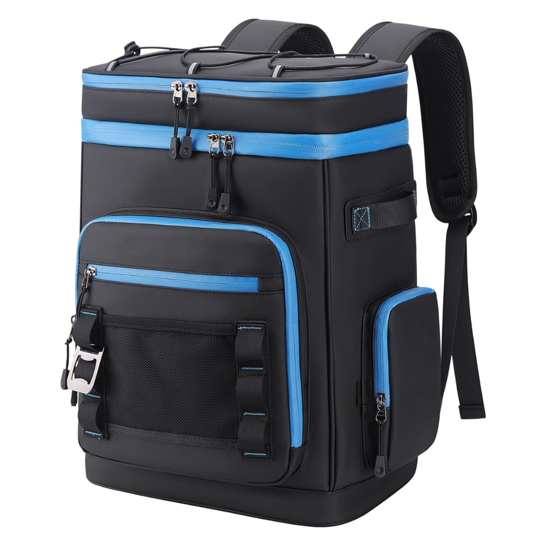 Large Water-Resistant Insulated Cooler Backpack 30L for Outdoors