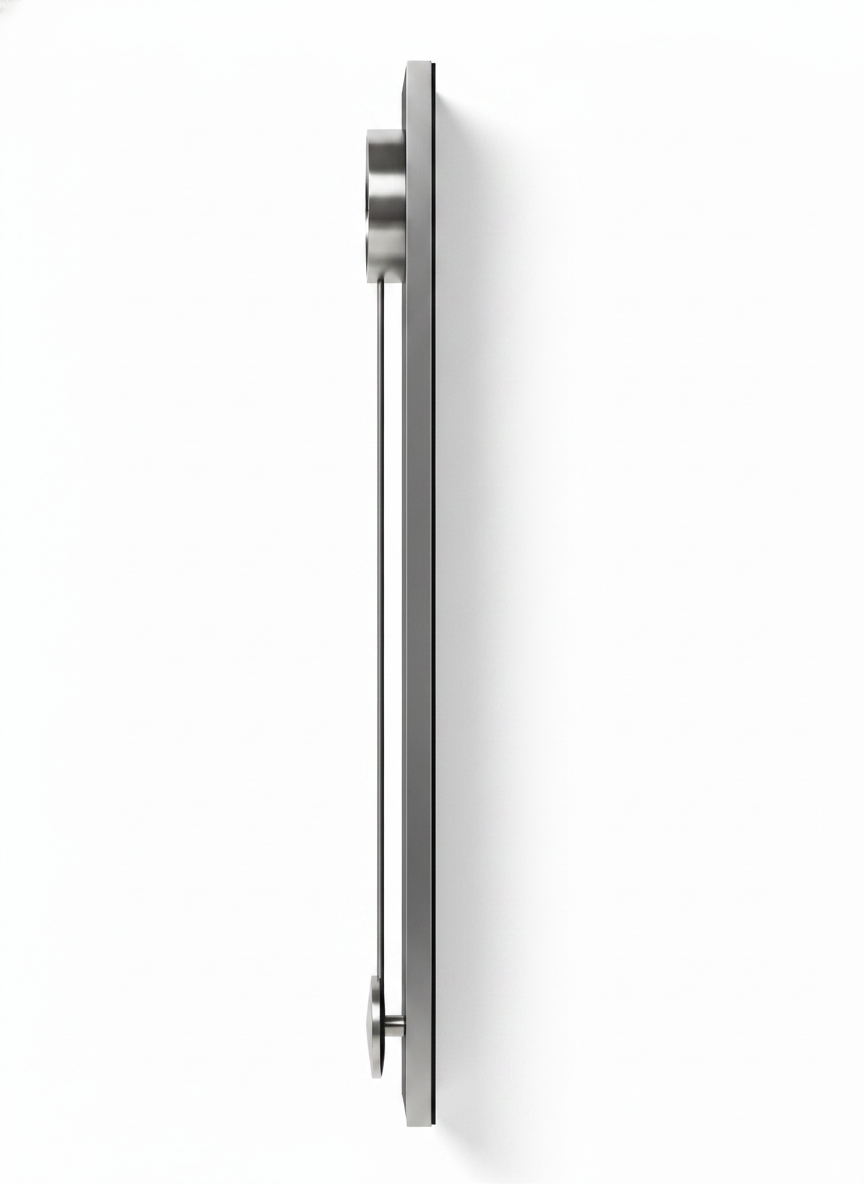 Clocks Slim Aluminum Pendulum Clock