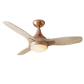 Low Profile Ceiling Fan with Integrated LED Light and Remote Control