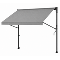Manual Retractable Patio Awning 118 inch Height Adjustable Shade