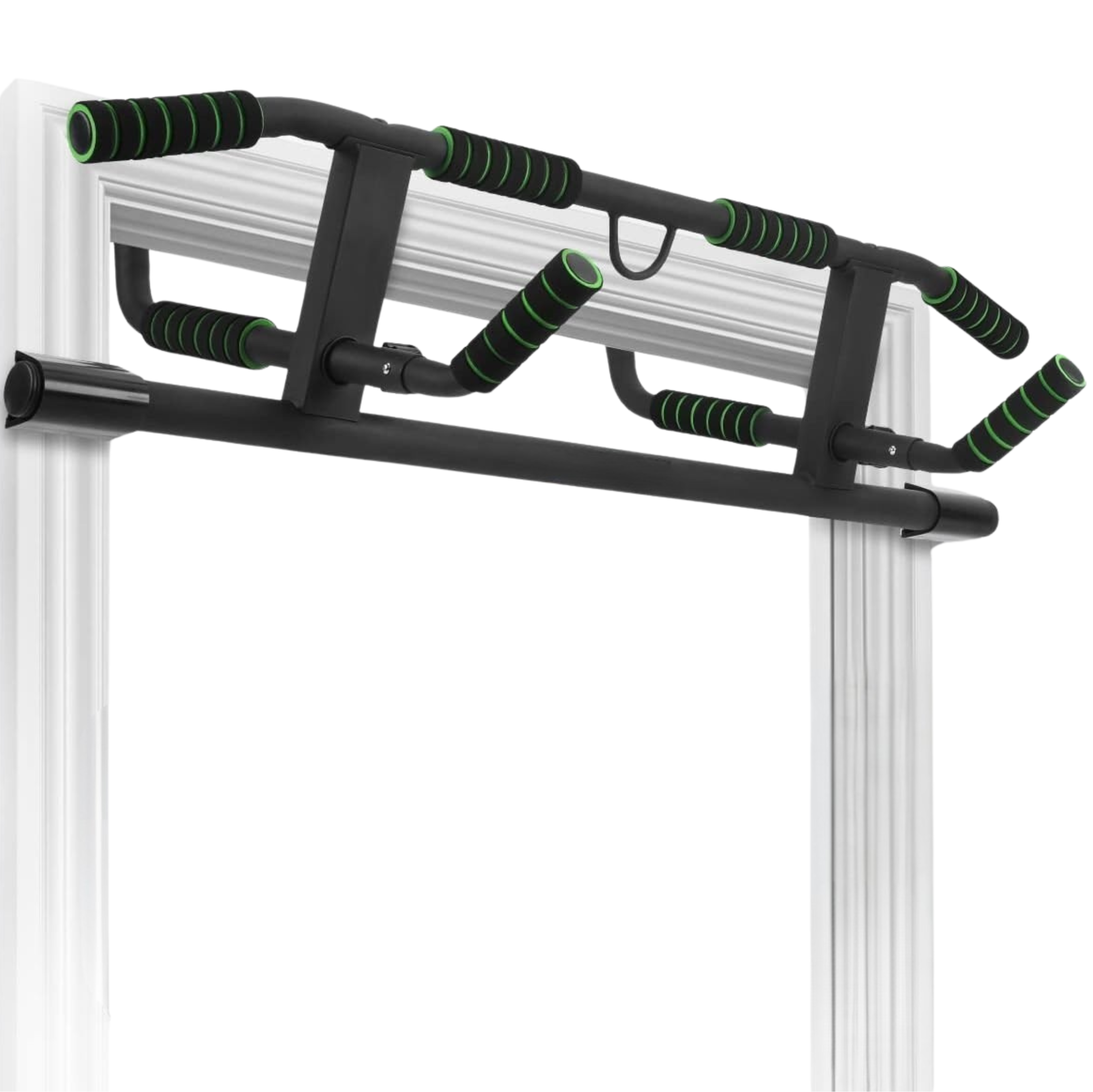 Multi-Grip Pull Up Bar for Doorway Mount or Floor-Based Training