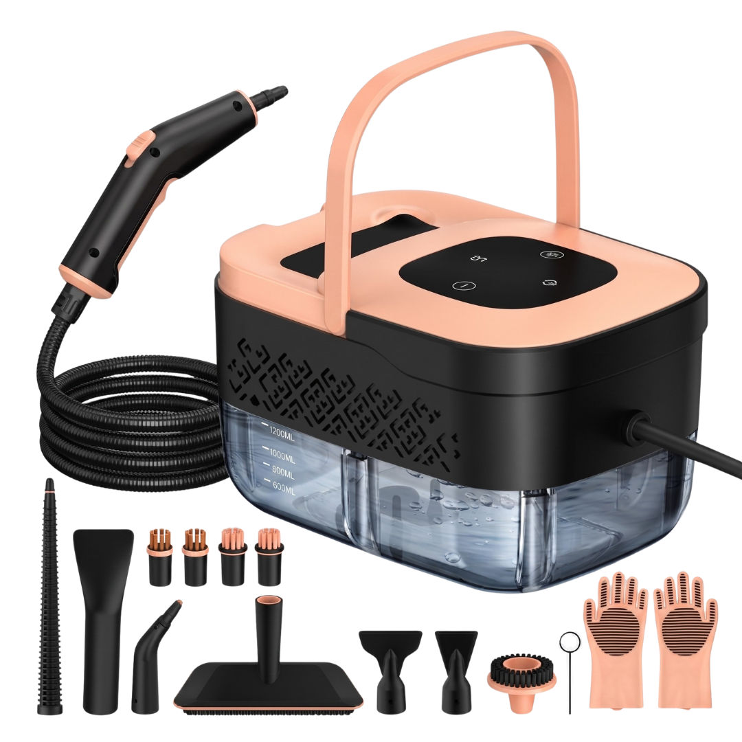 Multi-Purpose Steam Cleaner 1500W with Accessories, 1.25L Tank