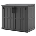 Outdoor Resin Storage Shed 36 Cu Ft Lockable Garden Storage Box