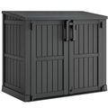 Outdoor Storage Cabinet 36 Cu Ft Resin Shed with Lockable Doors