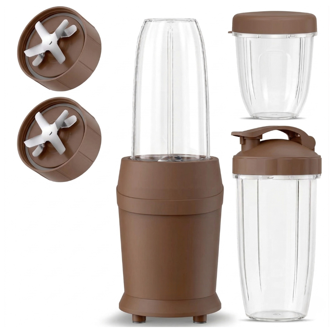 Personal Blender with 3 Cups and Two 6-Blade Set for Smoothies