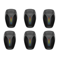 Plug-In Ultrasonic Pest Repellent 6 Pack with 20kHz–60kHz Outdoor Range