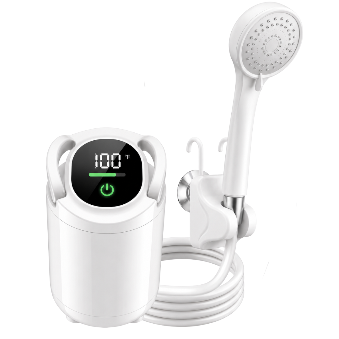 Portable Rechargeable Camping Shower Pump with 6000mAh Battery