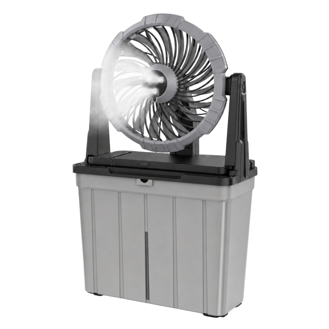 Portable Rechargeable Misting Fan with 9L Water Tank and 3 Speeds