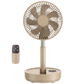 Portable Rechargeable Oscillating Pedestal Fan with Timer Control