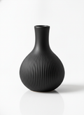 Vases Matte Ceramic Ribbed Bud Holder