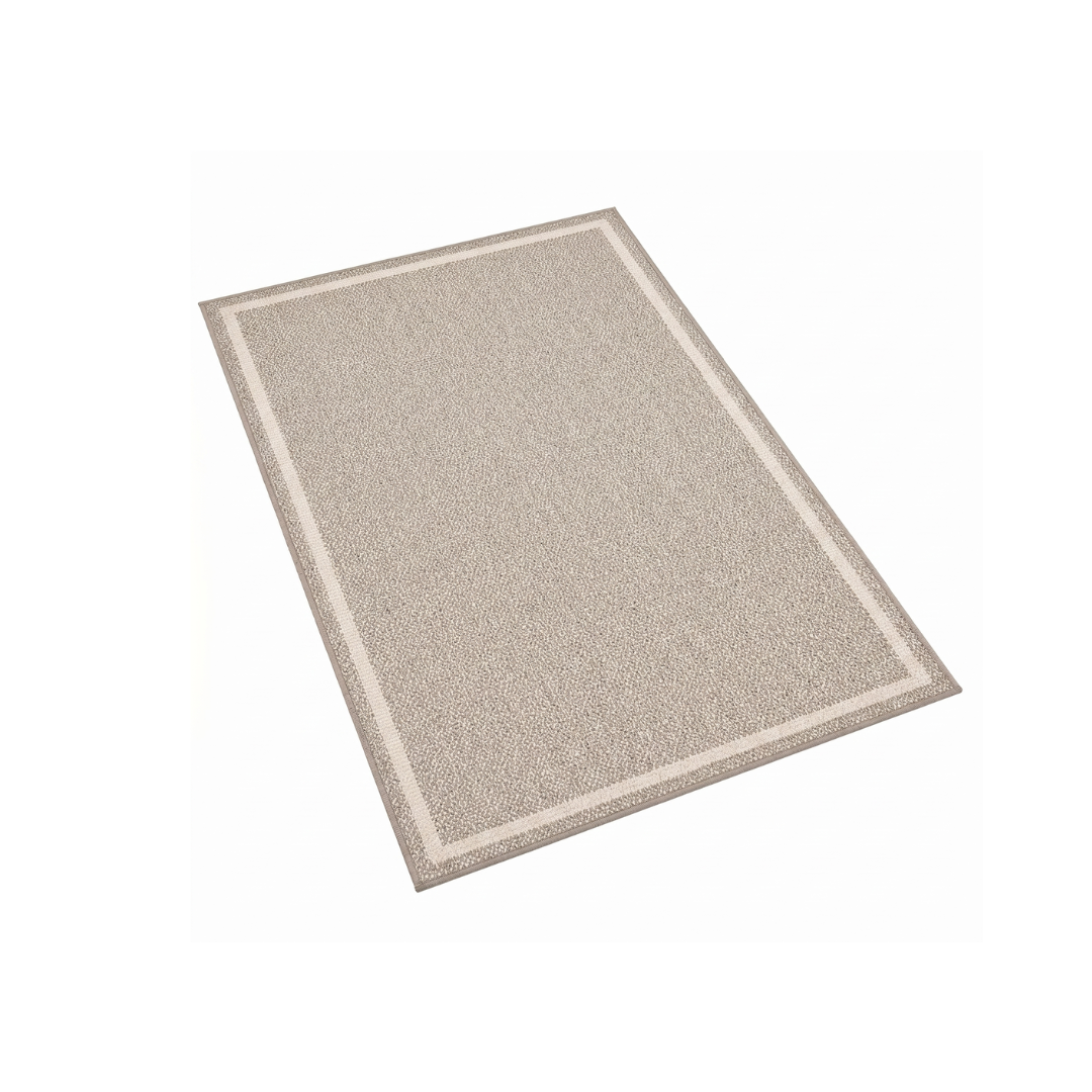 Rectangular Flat Woven Area Rug Floor Coverage with TPE Backing
