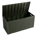 Resin Deck Storage Box 400 Liters Capacity Patio Garden Tool Storage