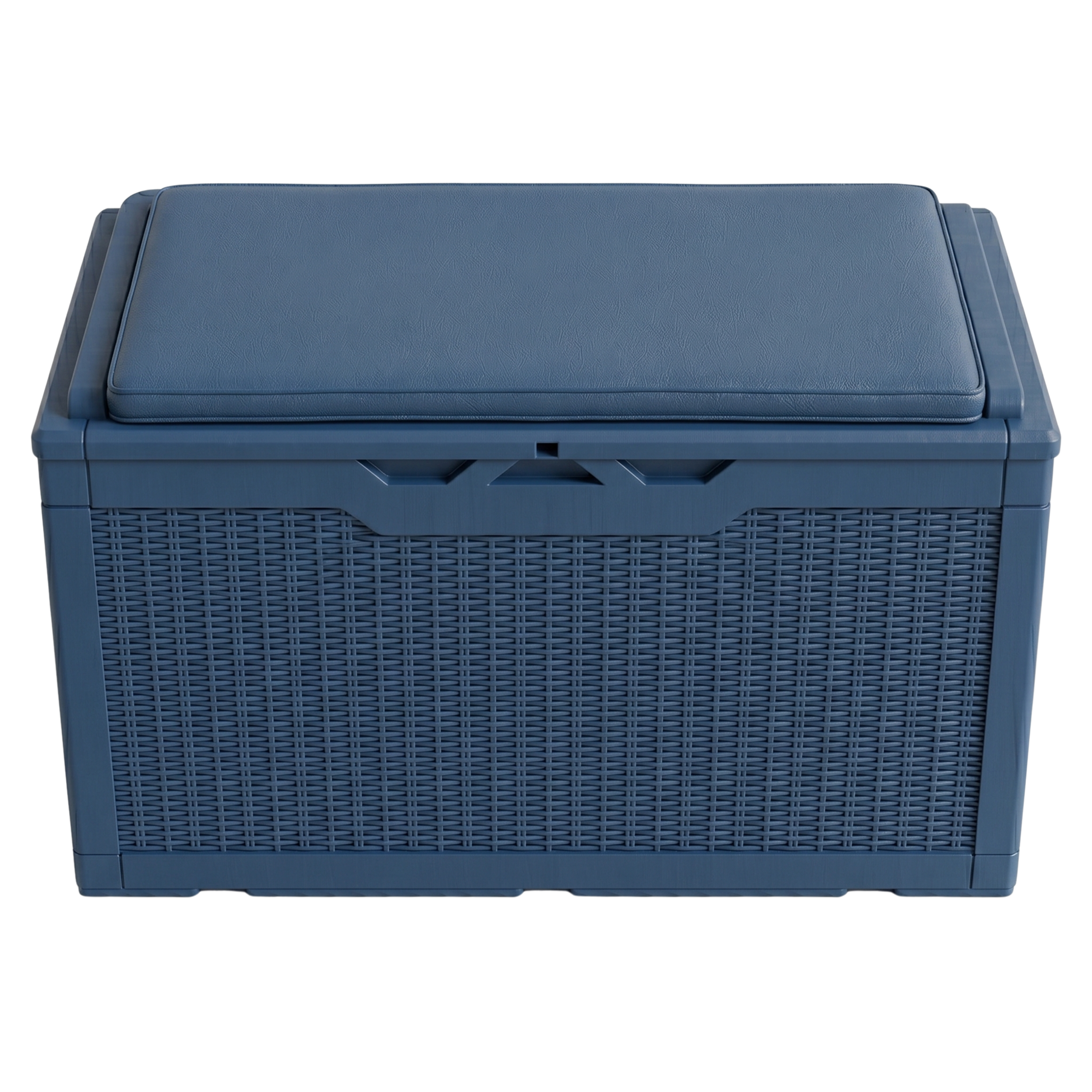 Resin Storage Deck Box with Cushion Seating Top and Lift Open Design