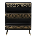 Slim Shoe Cabinet with Top Drawer and Flip Storage Compartments