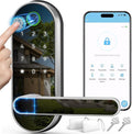 Smart Lock with Fingerprint, Handle, and Keypad, Zinc Housing