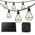 Solar String Lights with Remote USB Charging for Patio Garden