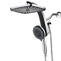 Square Rainfall Shower System with 10 Mode Handheld, 2.5 GPM