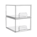 Stackable Storage Drawers Clear Acrylic Bathroom Organizer for Vanity