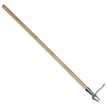 Stand-Up Weed Puller with Bamboo Handle and 4-Claw Steel Head